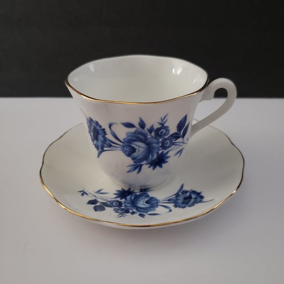 Vintage Other - Vintage Elizabethan Blue Rose Tea Cup and Saucer